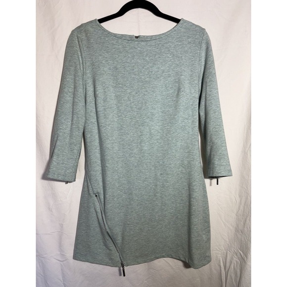H by Halston Dresses & Skirts - H By Halston Tunic Top 3/4 Sleeves Light Green Womens Zipper‎ Detail XS O20